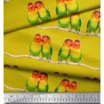 thumbnail image 3 of Soimoi Cotton Poplin Fabric Branch & Colorful Parrot Bird Decor Fabric Printed Yard 56 Inch Wide, 3 of 3
