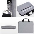 thumbnail image 4 of kurtrusly Laptop Bag Multifunctional Notebook Pouch Large Capacity Zipper Design Case Household Travelling Computer Accessories gray, 4 of 7