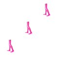 thumbnail image 4 of yingyy 1 Paire de Chaussettes Hautes 52 cm Élasticité Style Preppy Chaussettes Hautes Cosplay Rose Rouge 3Ensemble, 4 of 6