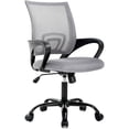 thumbnail image 1 of BestOffice Office Chair Mesh, Lumbar Support Modern Executive Task Rolling Swivel, Grey, 1 of 7