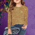 thumbnail image 2 of Plebaso Chemises à Manches Longues Imprimé Filles Garçons Col Rond Blouses Décontractées Mode Enfants Hauts Habillés pour Fête, 2 of 6