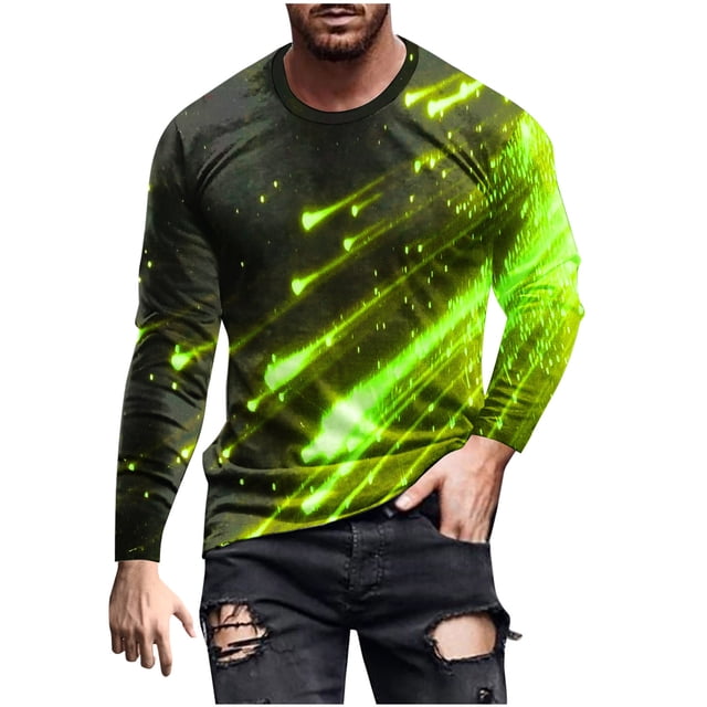 Birdeem T-Shirts pour Hommes Manches Courtes Mode Décontractée Impression Col Rond Chandail T-Shirt Manches Courtes Hauts Créez Vos Propres T-Shirts
