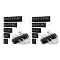 thumbnail image 3 of Wweixi 5piece Durable Cable Holder Organizer For Wood Tile Metal And Plastic Surfaces Multiple Slots 2Set, 3 of 6