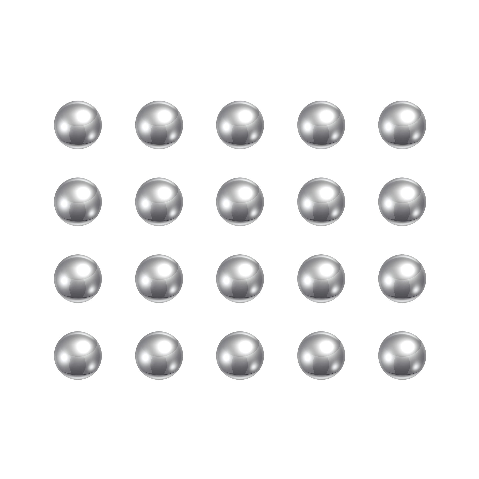 Unique Bargains 7/32' Chrome Steel Bearing Balls G5 Precision 100 Pack