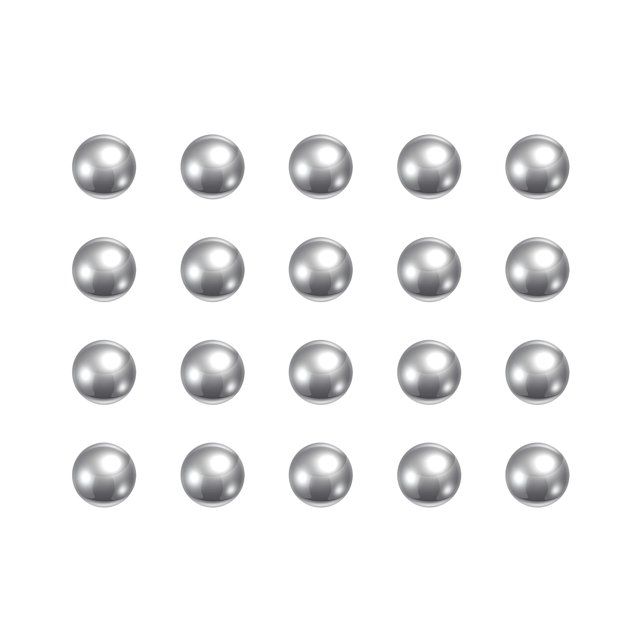 Unique Bargains 7/32' Chrome Steel Bearing Balls G5 Precision 100 Pack