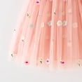thumbnail image 5 of JDQJBZ Robe Sans Manches pour Filles, Tutu en Maille à Fleurs Brodées, Tenue de Fête pour 1 à 7 Ans, 5 of 5