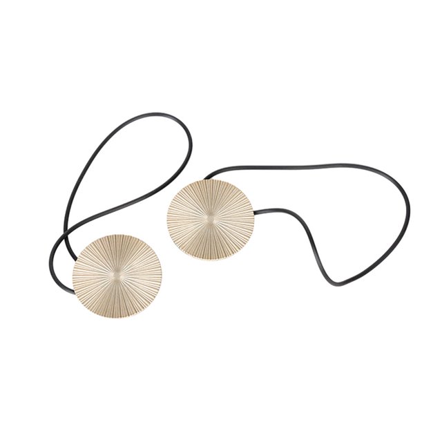 yingyy 1/2/3/5 2 Pieces Curtain Tieback Round Polyester Replacement Simple Style Household Kitchen Sunshade Drape Fixing Fastener Beige 1 Pc