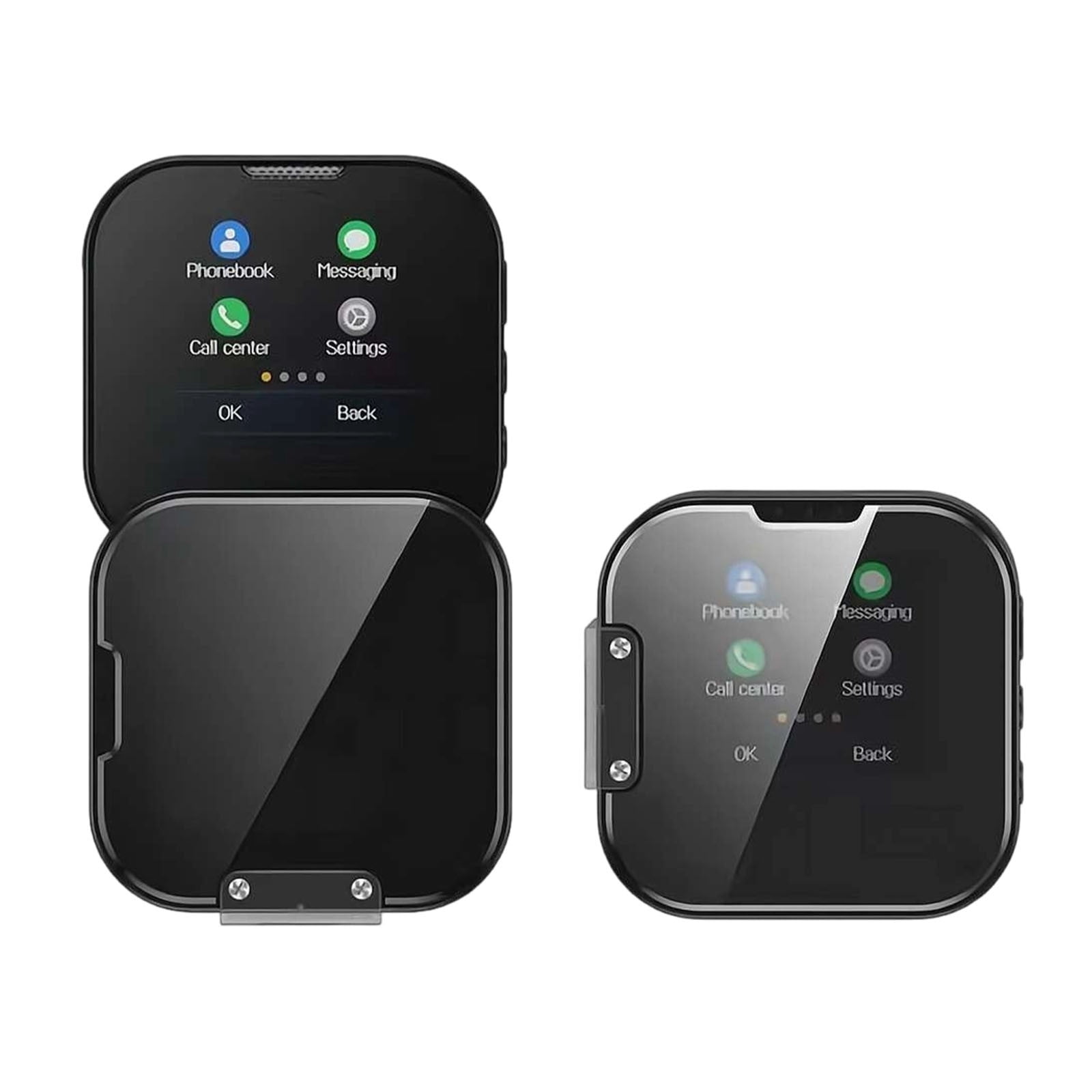 Black Mini Flip Cell Phone Foldable 1.69 Inch Screen Dual Sim 2G Network Unlocked Mobile Phone For Kids Students Seniors Basic Communication Device Black