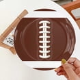 thumbnail image 4 of Riforla Border : Themed Kids' Birthday Party Tableware Set Football Plates Napkins Tablecloth & Event & Party Brown, 4 of 7