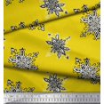 thumbnail image 2 of Soimoi Polyester Crepe Fabric Floral Block Fabric Prints by Yard 52 Inch Wide, 2 of 3