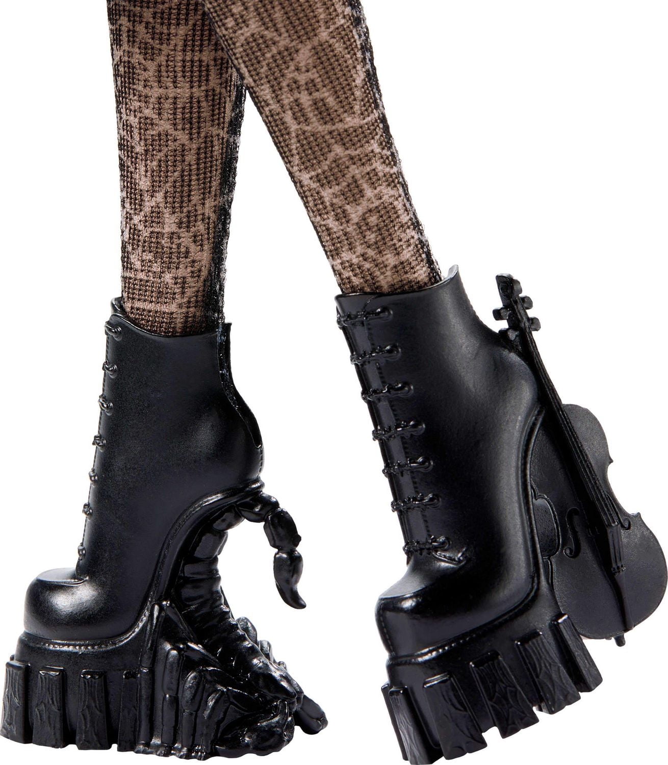 Monster High Mercredi Addams en Uniforme Poupée à collectionner dans l’uniforme de l’Académie Nevermore avec La Chose et un sac à dos, socle pour poupée