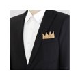 thumbnail image 4 of INSPIRE CHIC Men's Pocket Squares Pre Folded Triangles On Card Suit Handkerchief Champagne One Size, 4 of 4