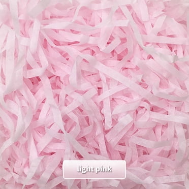 Fasiaou 100g Crinkle Cut Paper Shredded Filler Paper for Gift Baskets Gift Box Confetti Paper Shreds Decoration Stuffing for Birthday, Weddings, Anniversaries, Christmas Wrapping Pink