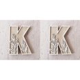 thumbnail image 1 of 5 Inch Wooden Letters for Wall Decoration – for 's Room Craft Projects Name Signs Weddings and Home ,2 Pack, 1 of 6