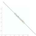 thumbnail image 2 of 925 Sterling Silver 4mm Polished Fancy Love Ring Chain Anklet, 2 of 2