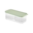 thumbnail image 2 of Food Container with Lid Drain Basket Good Sealing 2 Grids Refrigerator Onion Storage Box Kitchen Gadget, 2 of 8