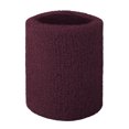 thumbnail image 1 of GOGO 100 Pieces Sports Wristbands Terry Cloth Sweatbands 3 Inches Maroon, 1 of 8