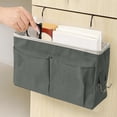 thumbnail image 4 of Birdeem Bedside Storage Organizer,Hanging Basket Shelf with Canvas Fabric and Metal Frame,for Bunk Beds and Home Use,Multiple Pockets Easy Installation Space Saver, 4 of 9