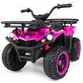 thumbnail image 1 of Costway 24V 4-Wheeler Ride on Toy with Slow Start, Songs, Stories, Tunes, MIC/SD/USB Port Pink, 1 of 10