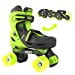 thumbnail image 3 of Yvolution Neon Combo Skates | 2-1 Quad and Inline Skates for Kids with LED Wheels | Adjustable Sizing (Green, 12-2), 3 of 10