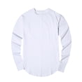 thumbnail image 1 of Shirts for Men Long Sleeve Basic Sweatshirts Loose Fit Solid Color Crewneck Pullover T-Shirt, 1 of 3
