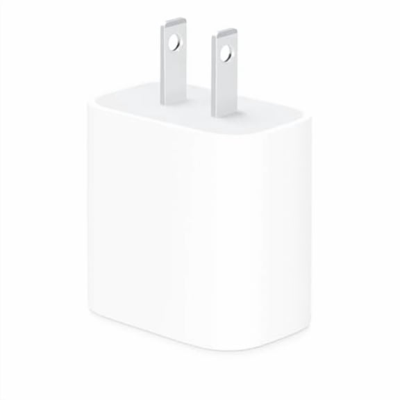 Apple Adaptateur Secteur USB-C 20W - Chargeur iPhone avec Capacité de Charge Rapide, Chargeur Mural Type C