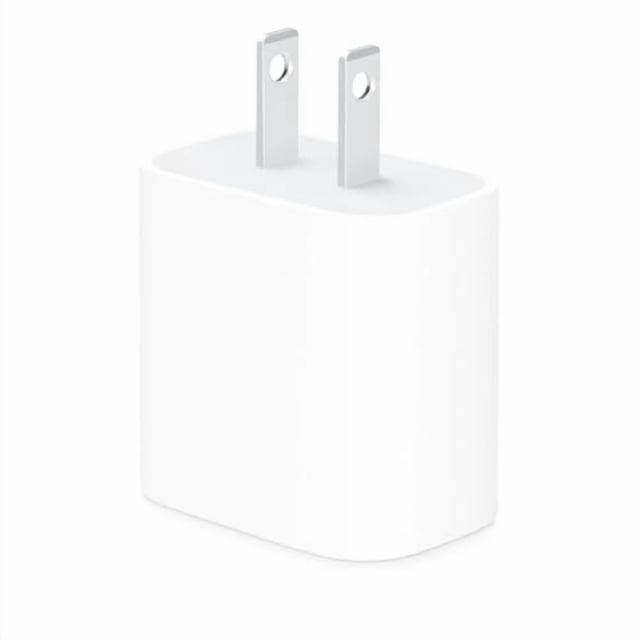 Apple Adaptateur Secteur USB-C 20W - Chargeur iPhone avec Capacité de Charge Rapide, Chargeur Mural Type C