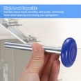 thumbnail image 4 of Kit de Mise au Point de Charnière et Rouleau de Porte de Garage, Ensemble de Porte de Garage Rouleau 6200ZZ Bleu avec Couvercle pour Porte 8 x 8 Pi, 4 of 6