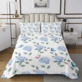 thumbnail image 1 of YST Blue Hydrangea Queen Coverlet Set Chic Floral Quilt Set, Rainbow Butterfly Bedspread Set Spring Flower Bedding Set, Super Cozy Lightweight Bed Quilt Green Leaf Decor, 1 of 3