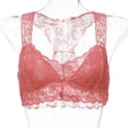 thumbnail image 4 of Bralettes for Women Lightly Lined Bra Feature V-Neck Soft Bra Style W-1818 Red L, 4 of 7