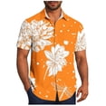 thumbnail image 1 of Pisexur T-shirts pour Hommes, Mode Décontractée Imprimée avec Poche, Boutons, Manches Courtes, Col Rabattu, Chemise de Golf Bleue, 3TG, 1 of 7