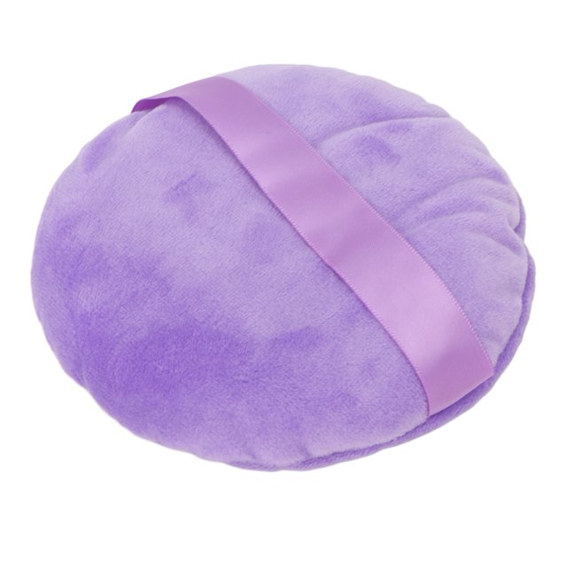 Pouf de Maquillage, Doux Soufflet de Poudre en Vrac Rond Ultra Grand Humide Sec Utilisation Lavable en Machine pour le Corps en Poudre Violet, Couleur de Peau