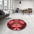 thumbnail image 4 of Ahgly Company Tapis d'Intérieur Rectangulaire Transitionnel Rouge Cramoisi Lavable à la Machine, 2 Pieds x 5 Pieds, 4 of 7