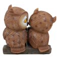 thumbnail image 4 of Valentines Kissing Love Owl Couple Decor Statue 2 Piece Set Owls With Heart Sign, 4 of 5