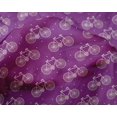 thumbnail image 4 of oneOone Silk Tabby Fabric Dot & Bicycle Block Print Fabric By Yard 42 Inch Wide, 4 of 4
