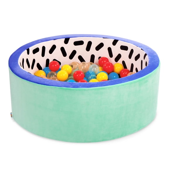 Bassin à balles en mousse Hop In avec plus de 65 balles et housse lavable – jouet d’intérieur pour tout-petits et enfants d’âge préscolaire par Battat