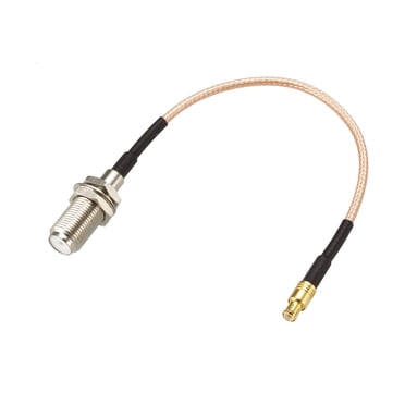 Unique Bargains RG316 Coax Cable MCX Male to F Female RF Coaxial Cable 0.5-ft