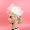 thumbnail image 4 of Bonnet de Fête Fascinator Style Royal Décoratif Beau Rétro Ball Parti Chapeau de Tête Décor, 4 of 5