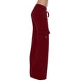 thumbnail image 1 of AherBiu Pantalon de Yoga Grande Taille pour Femmes Jambe Droite Taille Basse Extensible Confortable Pantalon de Détente, 1 of 7