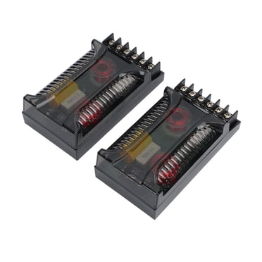 2 Way Car Audio Crossover, Easy To Carry Universal Reasonable Wiring Exquisite Workmanship Car Speaker Frequency Divider for Automotive