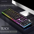 thumbnail image 3 of Miulika Mechanical Gaming Keyboard RGB Backlit USB Multimedia Controls for Computer Game Black, 3 of 4