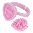 thumbnail image 1 of Eyelash Glue Rings, Plastic Material Quick Blossom Cup Separate Design  For To Hold Eyelash Glue For Easy Grafting Pink,Light Blue,White, 1 of 8
