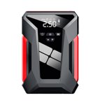 Multi-functional Car Jump Starter and Air Compressor Combo - Portable Battery Booster and Tire Inflator with 600A Starting Power and USB Charging Capability