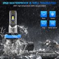 thumbnail image 3 of H8/H9/H11 LED Headlight Bulbs IP68 Waterproof Car LED Headlight Bulbs 6500K 120W 12000LM Bright LED, 3 of 8