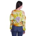 thumbnail image 4 of Moomaya Plus Size Cold Shoulder Top Printed Ladies Tops Blouses Women Party Tops, 4 of 4