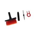 thumbnail image 1 of 4x Keyboard Cleaning Brush Corner remover cleaning Gap Tools Cleaner for Keyboard Gamers PC Black Red, 1 of 8