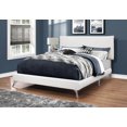 thumbnail image 1 of White Leather-Look Queen Size Bed by Monarch Specialties, 1 of 4