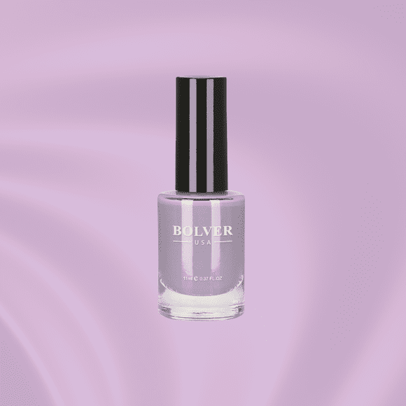 BOLVER Pretty in Pink Vernis à Ongles Perfection Séchage Rapide, Longue Tenue pour des Ongles d'Un Style Sans Fin! Fini Très Lustré, Non Toxique et Sûr.
