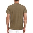 thumbnail image 3 of CEHVOM Hommes Manches Longues Musclé Robuste Basique Uni Couleur Unie Blouse T-Shirt Haut, 3 of 3