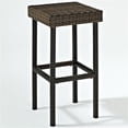thumbnail image 2 of Modern Marketing Concepts Palm Harbor Tabouret de Bar en Osier d'Extérieur - Ensemble de 2, Brun, 2 of 5